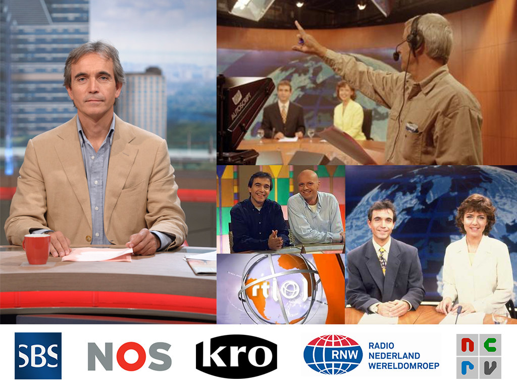 Leo de Later as presenter at RTL News, SBS News and KRO. 