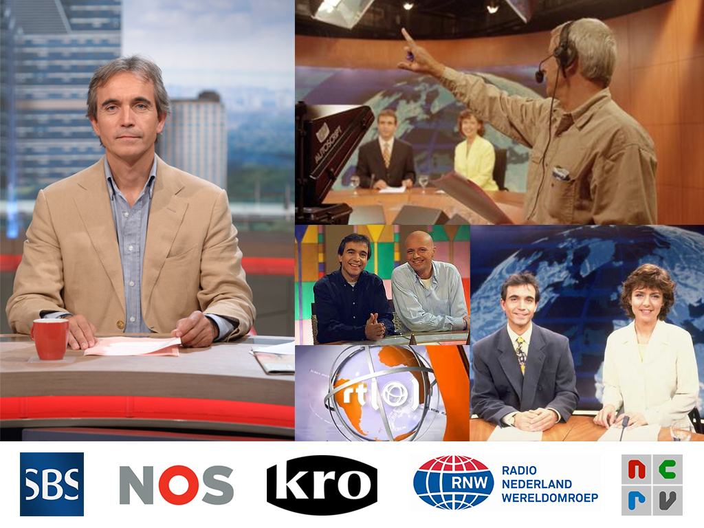 Leo de Later acties als presentator bij RTL Nieuws, SBS Nieuws en KRO.